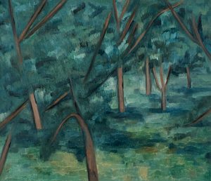 果树林-布面油画，60x70x3.7cm，¥1940