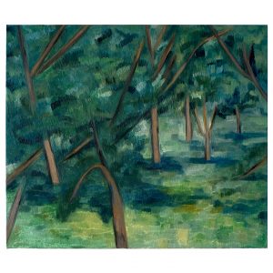 果树林_布面油画，60x70x3.7cm，¥1940