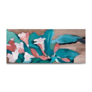 百合-布面油画，17x40x3.7cm，2024