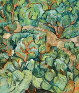 绿植-布面油画，60x70x3.7cm，¥790