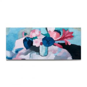 花瓶-布面油画，17x40x3.7cm，2024