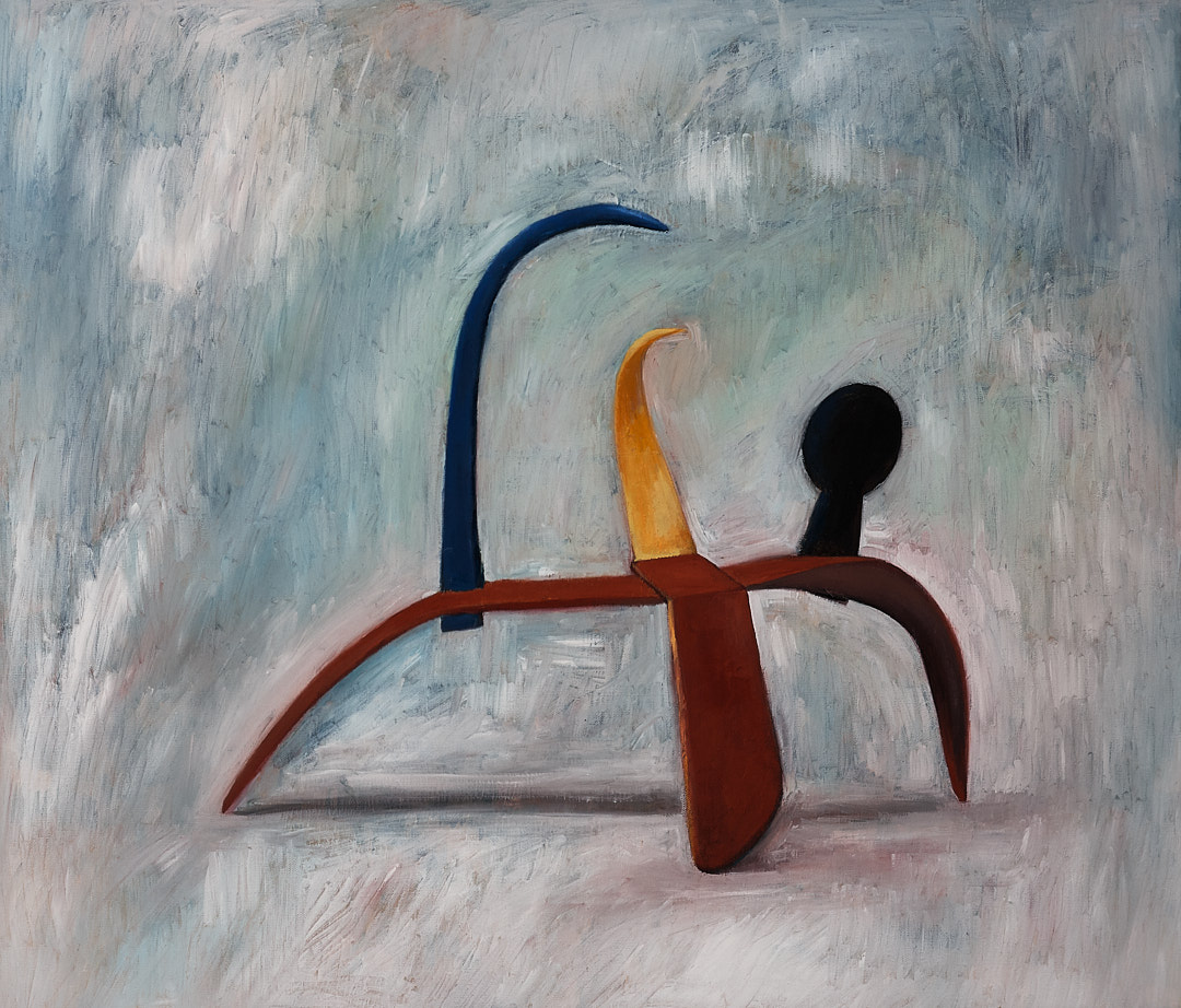 考尔德的雕塑-60x70x3.7cm，2024