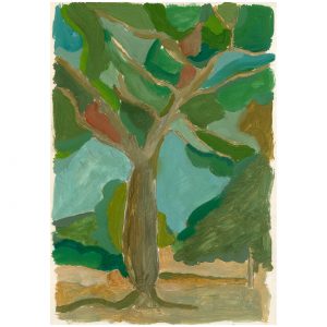 多彩的树_纸上丙烯，20.9×29.5cm，2023