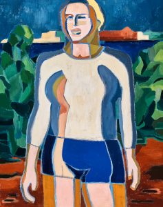 短发女孩-80x105x4.0cm，2024