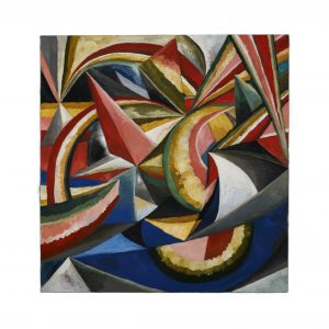 太空歌剧-布面油画，85x90x2.0cm，¥1640