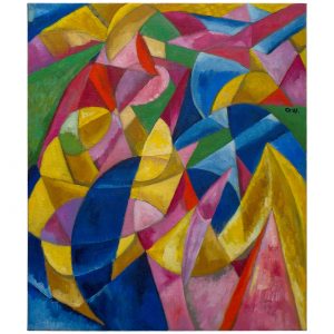 彩色的回想_布面油画，60x70x3.7cm，¥940