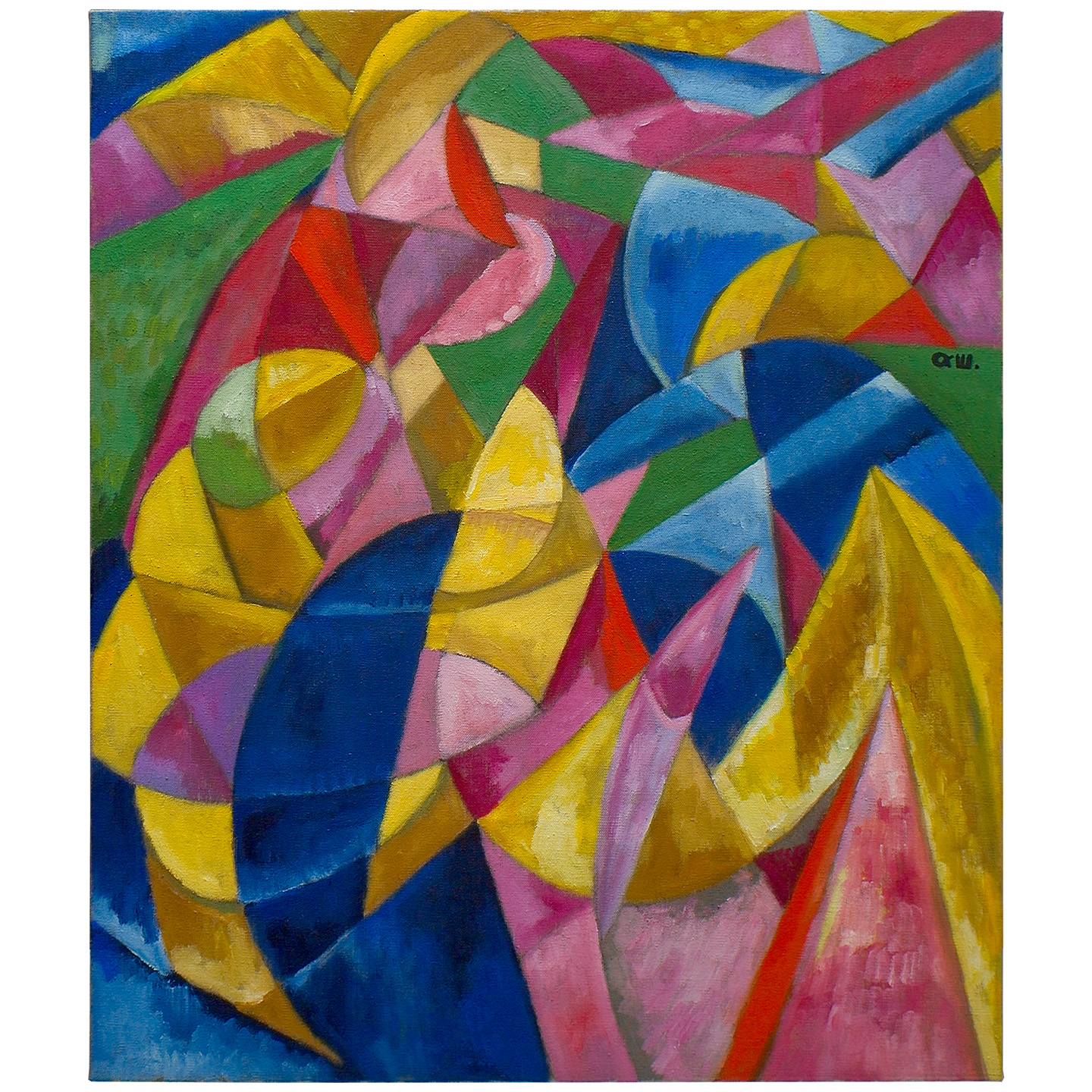 彩色的回想_布面油画，60x70x3.7cm，2025