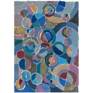 圆形调色20_纸上丙烯，20.9×29.5cm，2023
