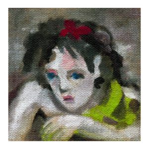 森林之子_布面油画，约8x8cm，2026