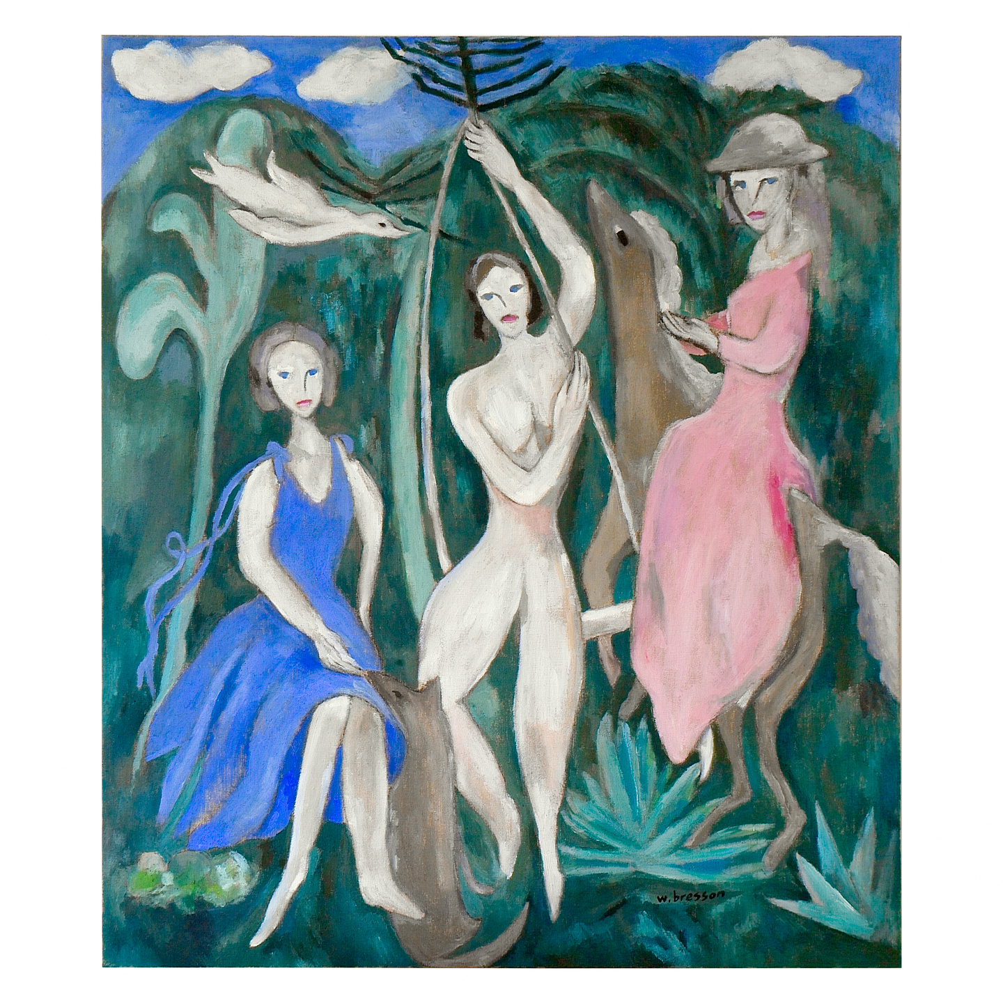 美惠与欢乐_布面油画，95x110x4.2cm，2026